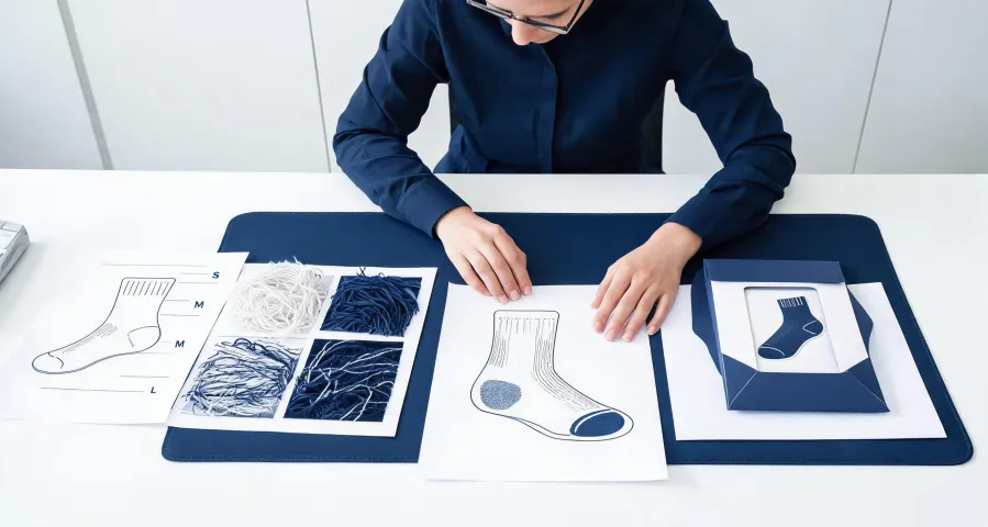 Buyer-side running socks sourcing worksheet