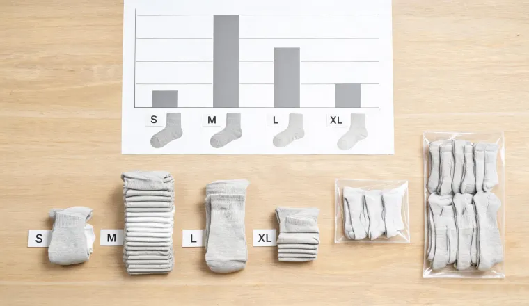Retail running socks range planning