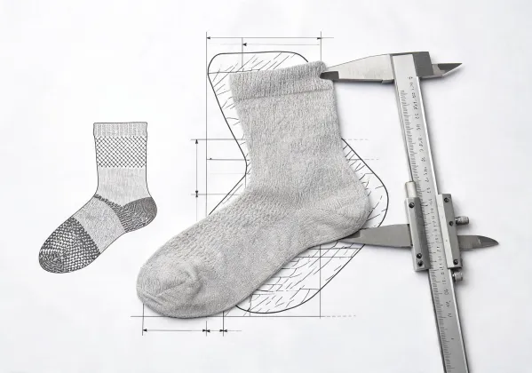 Running sock sample measurement review